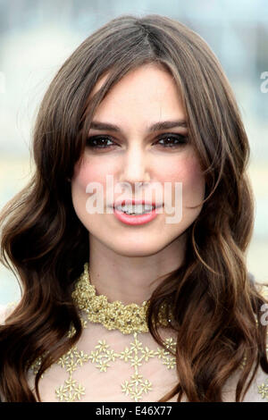 Keira Knightley Teilnahme an einem Fototermin für "Beginnen wieder", London. 07.02.2014 Stockfoto