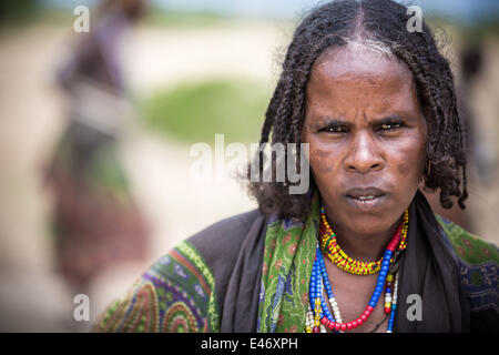 Der Erbore-Stamm ist ein kleiner Stamm, der lebt im Südwesten des Omo Valley am 17. Mai 2014 Stockfoto