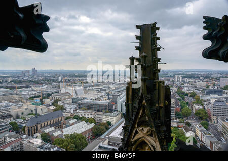 Deutschland: Köln Innenstadt vom Kölner Dom (Kölner Dom) gesehen. Foto vom 23. September 2013. Stockfoto