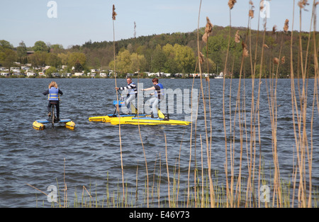 Ratzeburg, Deutschland, Hydro-Bike-Tour auf dem Ratzeburger See Stockfoto