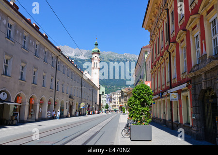 Stadtbild von Innsbruck in Österreich Stockfoto