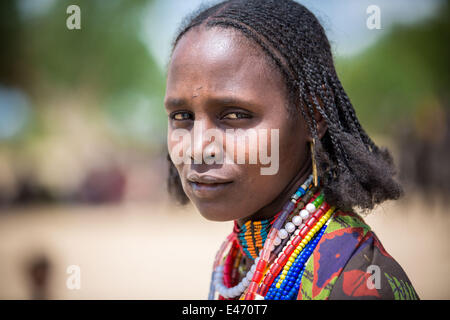 Der Erbore-Stamm ist ein kleiner Stamm, der lebt im Südwesten des Omo Valley am 17. Mai 2014 Stockfoto