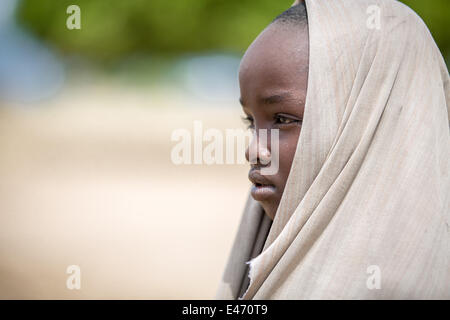 Der Erbore-Stamm ist ein kleiner Stamm, der lebt im Südwesten des Omo Valley am 17. Mai 2014 Stockfoto