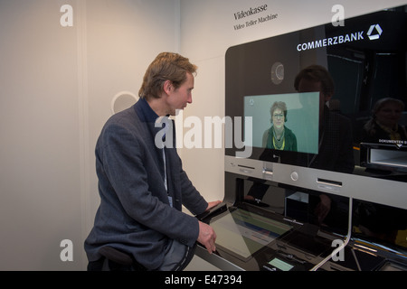 Berlin, Deutschland, eröffnet die erste Niederlassung der Berliner Commerzbank-Flaggschiff Stockfoto