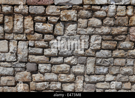 Trockenmauer sehr häufig Baustil in Mallorca, Spanien Stockfoto