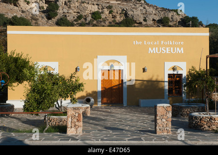 Griechenland, Rhodos, Lardos, Museum für Volkskunde Stockfoto