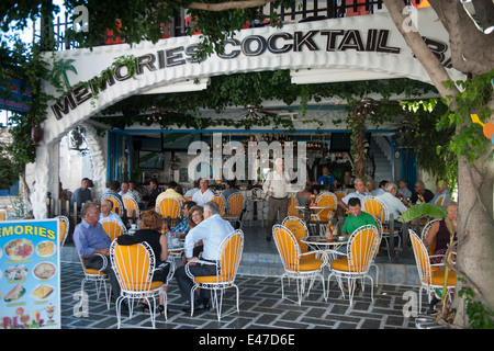 Griechenland, Rhodos, Lardos, Erinnerungen-Cocktail-Bar Stockfoto