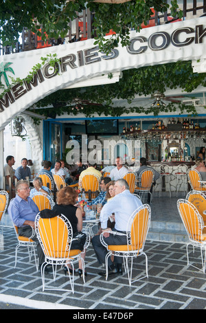 Griechenland, Rhodos, Lardos, Erinnerungen-Cocktail-Bar Stockfoto