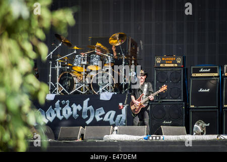 London, UK. 4. Juli 2014. Motörhead spielen die Hauptbühne beim Barclaycard British Summer Time Festival im Londoner Hyde Park Credit: Guy Corbishley/Alamy Live News Stockfoto