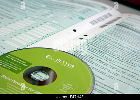 Elster - elektronische Steuererklärung Stockfoto