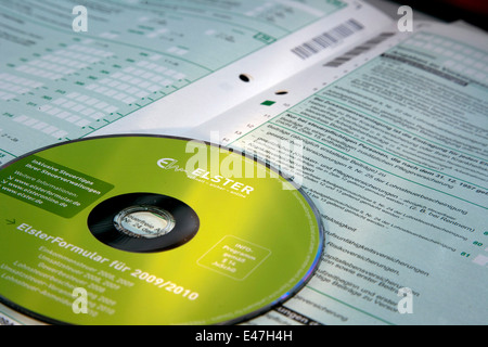 Elster - elektronische Steuererklärung Stockfoto