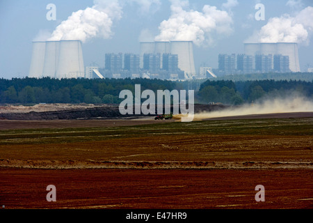 Braunkohletagebau Cottbus-Nord KW Jaenschwalde Stockfoto