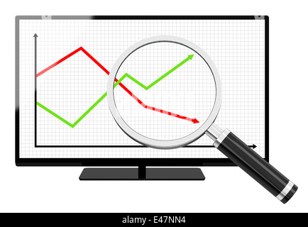 statistische Analyse Stockfoto