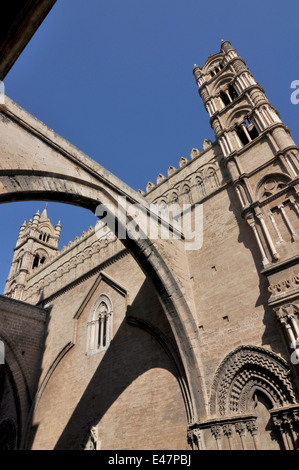 Palermo Kuppel, Sizilien, Italien, Europa Stockfoto