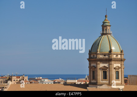 Kirche Santa Chiara, Palermo, Sizilien, Italien, Europa, Stockfoto