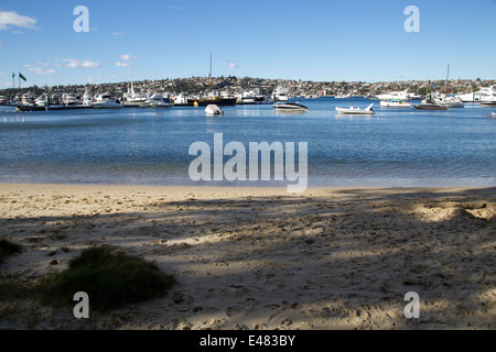 Der Strand von Rose Bay Park, Rose Bay, Sydney, Australien. Stockfoto