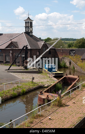 Hartshill Wharf an der Coventry-Kanal, Warwickshire, England, UK Stockfoto