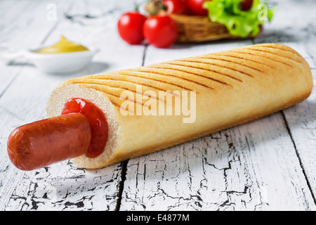 Französischen Hot-dog Stockfoto