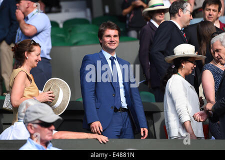 Wimbledon, London UK. 4. Juli 2014. Wimbledon Championships 2014, AELTC, London, ITF Grand Slam Tennis-Turnier. Herren Einzel Halbfinale. Arnaud Boetsch Credit: Aktion Plus Sport/Alamy Live-Nachrichten Stockfoto