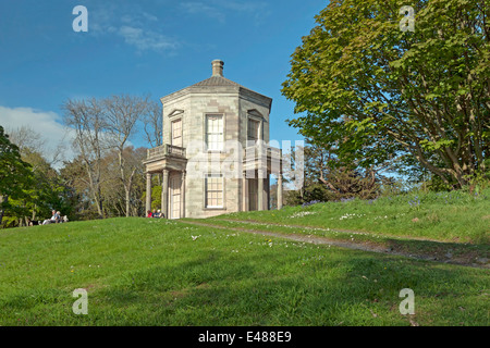 Blick auf den Tempel der Winde, Mount Stewart Garten, Newtownards, County Down, Nordirland, Vereinigtes Königreich. Stockfoto