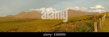 Die Cullins von Glen spröde Panorama Stockfoto