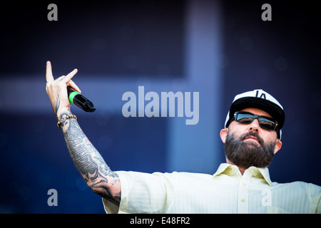 Limp Bizkit Höchstleistungen live Pinkpop Festival 2014 in Niederlande © Roberto Finizio/Alamy Live News Stockfoto