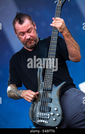 Limp Bizkit Höchstleistungen live Pinkpop Festival 2014 in Niederlande © Roberto Finizio/Alamy Live News Stockfoto