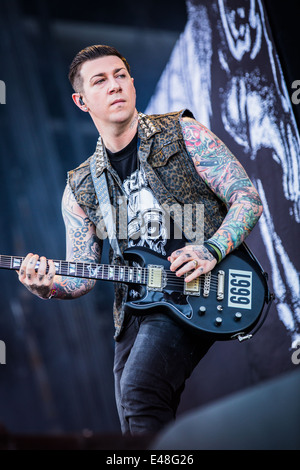 Avenged Sevenfold live beim Pinkpop Festival 2014 in Niederlande © Roberto Finizio/Alamy Live News Stockfoto