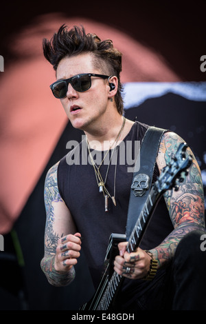 Avenged Sevenfold live beim Pinkpop Festival 2014 in Niederlande © Roberto Finizio/Alamy Live News Stockfoto