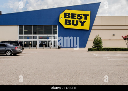 Das äußere des Best Buy, eine Kette Elektronik speichern in Oklahoma City, Oklahoma, USA. Stockfoto