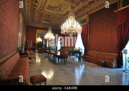 Palazzo Pretorio, der Palazzo Delle Sizilianer, Rathaus, Palermo, Sizilien, Italien, Europa Stockfoto