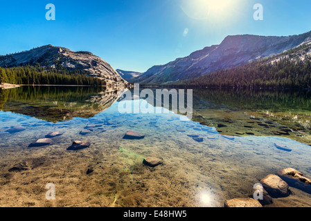 Tenaya Lake. Yosemite Nationalpark, Kalifornien, Vereinigte Staaten. Stockfoto