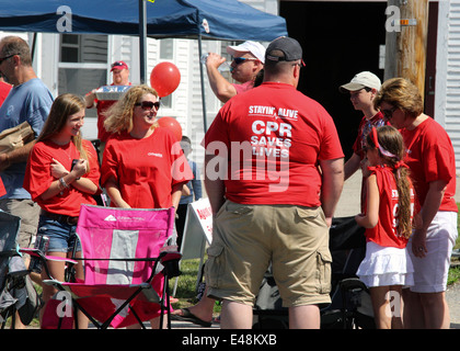 Fourth Of July 1014 Parade am Wolfeboro New Hampshire USA uns Amerika. Independence Day Parade. Stockfoto