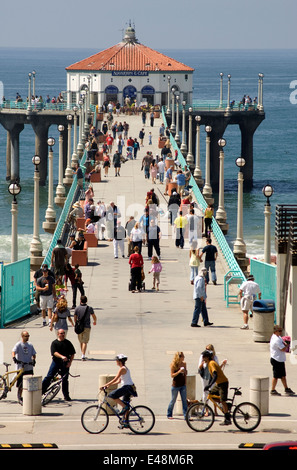 Manhattan Beach Pier, Manhattan Beach, Kalifornien Stockfoto