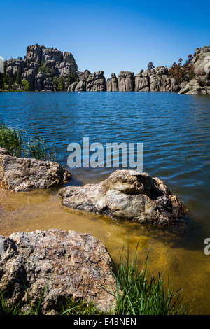 Sylvan Lake im Custer State Park, South Dakota Stockfoto