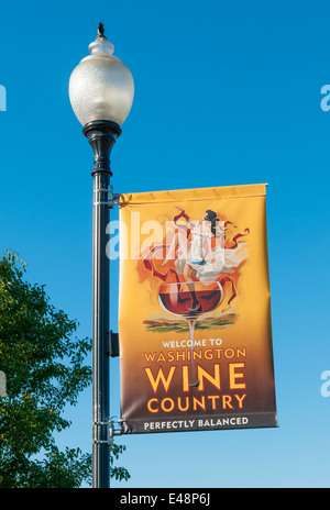 Washington, Yakima Valley Prosser Winzer-Dorf, Lage von mehreren Weingut Weinprobe Zimmer Stockfoto