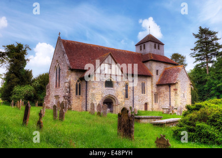 Str. Marys Kirche, Breamore, Hampshire, England, Vereinigtes Königreich Stockfoto