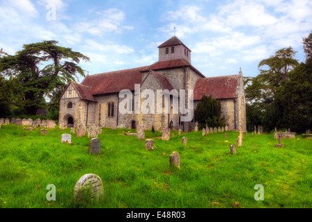 Str. Marys Kirche, Breamore, Hampshire, England, Vereinigtes Königreich Stockfoto