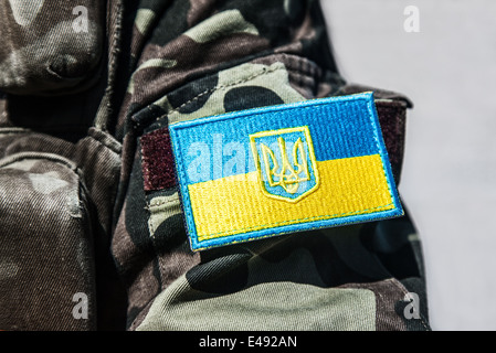 Ukrainische militärische chevron Stockfoto