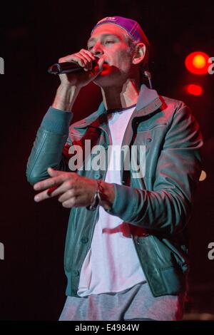 Milwaukee, Wisconsin, USA. 5. Juli 2014. Rapper MATISYAHU tritt beim Sommerfest Musikfestival 2014 in Milwaukee Wisconsin © Daniel DeSlover/ZUMA Draht/Alamy Live News Stockfoto