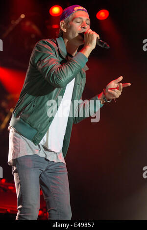 Milwaukee, Wisconsin, USA. 5. Juli 2014. Rapper MATISYAHU tritt beim Sommerfest Musikfestival 2014 in Milwaukee Wisconsin © Daniel DeSlover/ZUMA Draht/Alamy Live News Stockfoto