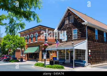 2nd Street im historischen Viertel von Lewes, Delaware, USA Stockfoto