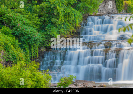 Wasserfälle im Glen Park, Williamsville New York. Stockfoto