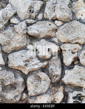 Alte Steinmauer, Textur-Hintergrund Stockfoto
