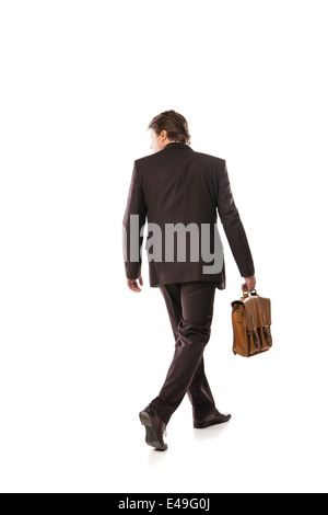 Rückansicht des Gehens Geschäftsmann Stockfoto