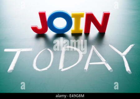 Verbinden heute Konzept Stockfoto