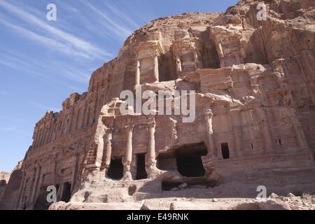 Korinthische Grab, Petra, Jordanien Stockfoto