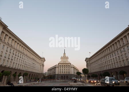 Presidential Palace, Ploshtad Nezavisimost, ehemalige kommunistische Partei Head Quarters, Sofia, Bulgarien, Europa Stockfoto