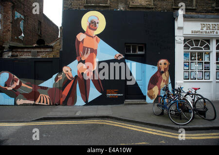 Shoreditch und Hoxton Bereich street-Art, London, E1, England, Vereinigtes Königreich, Europa Stockfoto