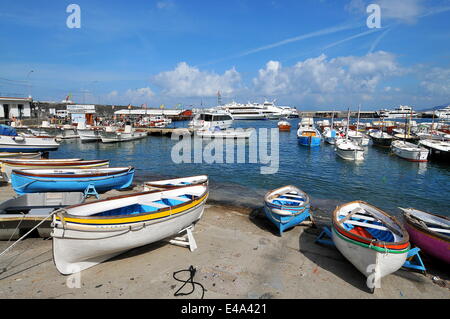 Marina Piccola der Insel Capri, Kampanien, Italien, Europa Stockfoto